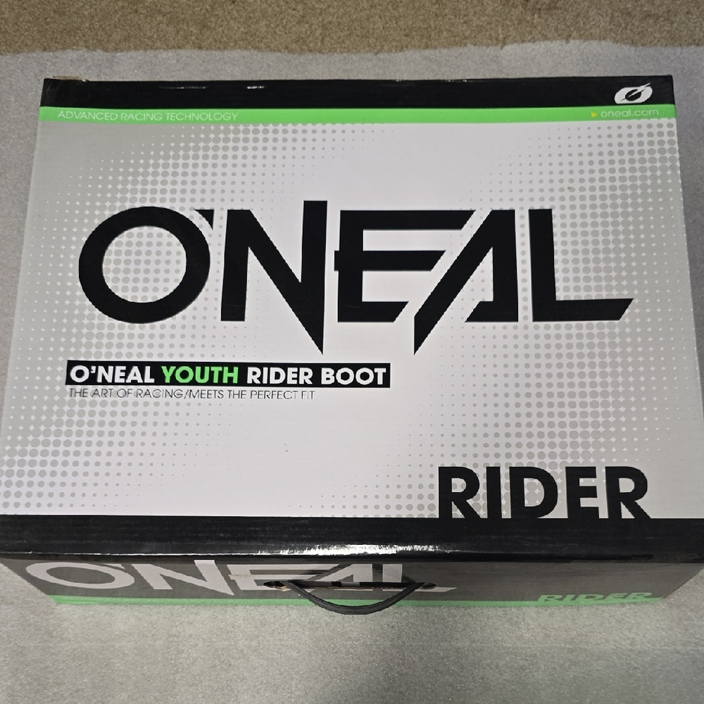 O'Neal Youth Rider Boot - Black and Green